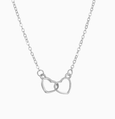 Collar Vínculo plata puesto