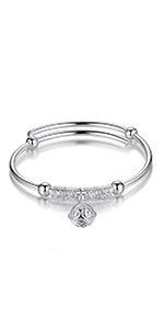 Pulsera Abalorios chapada en plata