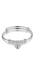 Pulsera Abalorios chapada en plata
