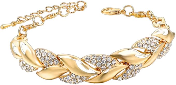 Pulsera Hoja dorada